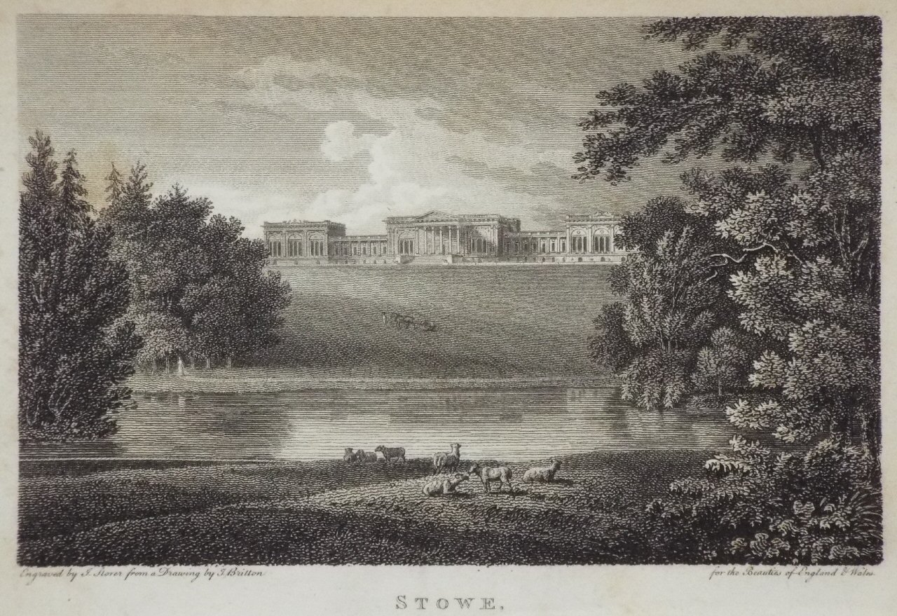 Print - Stowe, Buckinghamshire. - Storer